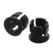 5mm LED Panel Bezel Cup Mounting Black Plastic Clip