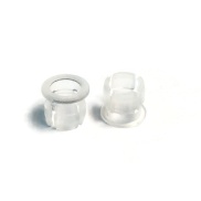 5mm LED Panel Bezel Cup Mounting White Plastic Clip