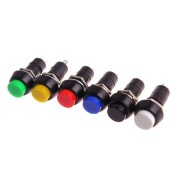 PUSH BUTTON SWITCH MOMENTARY Green Color SPST 3A 125VAC 12mm 
