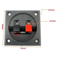 2 Way Speaker Terminal Square 56x56mm