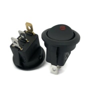 Red LED Dot Light Rocker Switch ON/OFF SPST 12V