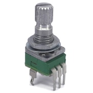 100K OHM Anti-Log Taper Potentiometer Spline Shaft PCB Mount 9mm