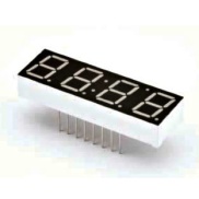 LED Display 7 Segment 4 Digit 0.39 inch Common Anode Blue 32907ucd
