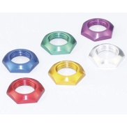 M12 White Color Aluminum Nut For 3PDT Footswitch