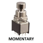 3PDT Compact Stomp Foot / Pedal Switch ON-(ON) Momentary PCB