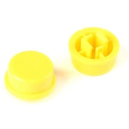 Round Tactile Push Button Cap Yellow Color 