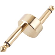  6.35mm 1/4" Male to Male Coupler Adaptor Z Type Gold Plated