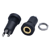 3.5mm 4 Poles Audio Socket Panel Mount Gold Plated with nut