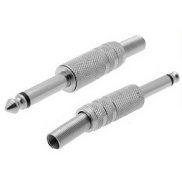 6.35mm 1/4" Mono Metal Plug with Spring