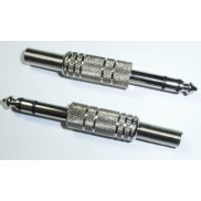 6.35mm 1/4" Stereo Metal Plug with Spring