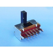 Slide Switch Side Knob 2P3T Through Hole 0.3A 50VDC