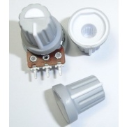 White Plastic Knob with Pointer