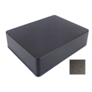 1590XX Style Aluminum Diecast Enclosure Matte Black Sand Texture