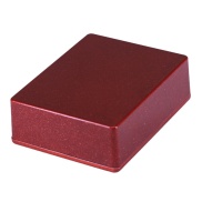 1590BB Style Aluminum Diecast Enclosure METALLIC CANDY RED