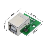 USB Square Female Type B to DIP Adapter Connector