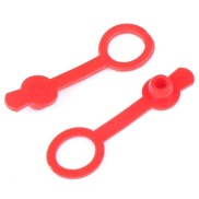 Red Waterproof cap 12mm