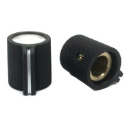 Control Black Knob 16x14mm