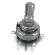 50K OHM Anti-Log Taper Potentiometer On-Off Switch PCB Mount Knurled Shaft Dia: 6mm TOTAL SHAFT LENGTH:20 MM
