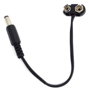9V 9-Volt Battery snap Connector with 2.1mm DC plug T Type