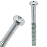 M4 Steel Screw Half Thread Cross Round Head M4x60mm