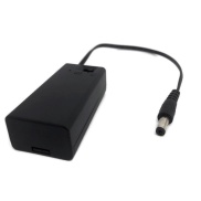 9V 9-Volt Battery Holder Black with Cover and ON/OFF Switch with 2.1mm DC plug center positive