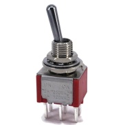 Mini Toggle Switch 1M Series DPDT On-On PC Thru-Hole
