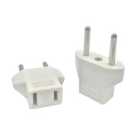 US To EU Plug Power Adapter White color 6A 250V