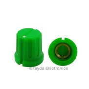 KN8F Green Knob 16x15mm Shaft Diameter 6.00mm