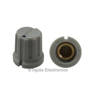 KN8F Gray Knob 16x15mm Shaft Diameter 6.00mm