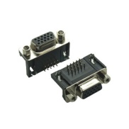 D-SUB CONNECTOR 15 PINS Female High Density Right Angle