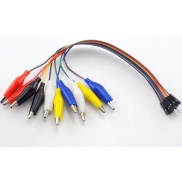 Alligator Clip to Male Jumper Wire 10 lines AWG24 200mm
