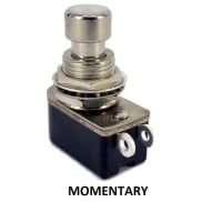 SPST Momentary Full Tone Push Button Stomp Foots / Pedal Switch Short Shaft