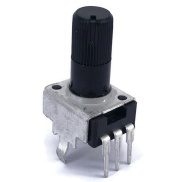 TAYDA 10K OHM Linear Taper Potentiometer Round Knurled Plastic Shaft PCB 9mm