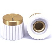 Marshall White Body Gold Top Knob Shaft Diameter 6.35mm