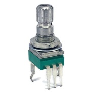 TAYDA 1M OHM Logarithmic Taper Potentiometer Spline Shaft PCB Mount 9mm