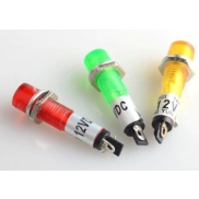 Yellow Led Indicator Pilot Lamp Panel Mount 12V