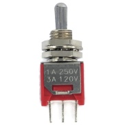 Sub Mini Toggle Switch 2M Series SPDT On-off-On Short Lever PCB Pins