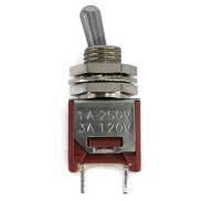 Sub Mini Toggle Switch 2M Series SPST Off-On Short Lever