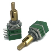 10K OHM Linear Dual Taper Potentiometer D Shaft PCB 9mm