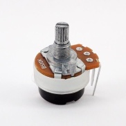 10K OHM Linear Taper Potentiometer On-Off Switch PCB Mount Knurled Shaft Dia: 6mm