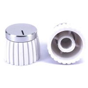 Marshall White Body Silver Top Knob Shaft Diameter 6.00mm Split Shaft
