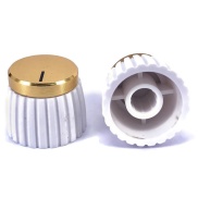 Marshall White Body Gold Top Knob Shaft Diameter 6.00mm Split Shaft