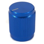 Aluminum Control Knurled knob 13x16mm Shaft Hole 6.4mm Blue