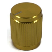 Aluminum Control Knurled knob 13x16mm Shaft Hole 6.4mm Yellow 