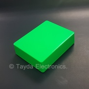 1590BB Style Aluminum Diecast Enclosure Glowing Green