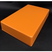 1590DD Style Aluminum Diecast Enclosure MATTE ORANGE