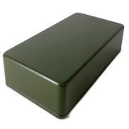 1590B Style Aluminum Diecast Enclosure MATTE ARMY GREEN