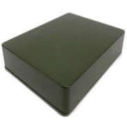 1590XX Style Aluminum Diecast Enclosure MATTE ARMY GREEN