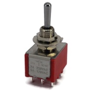 Mini Toggle Switch 1M Series 3PDT On-off-(On)