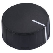 ABS Plastic Black Knob 39X17mm shaft hole:6.4mm
